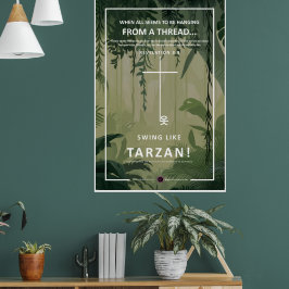 Aan een draad hangen poster