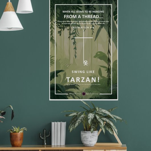 Aan een draad hangen poster (Woonkamer 1)