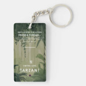 Aan een draad hangen sleutelhanger (achterkant)