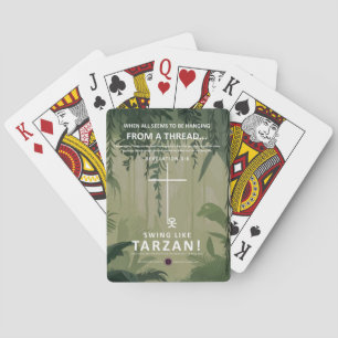 Aan een Draad Hangend Pokerkaarten