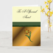 Aan een speciale tante kaart (Gele Bloem)