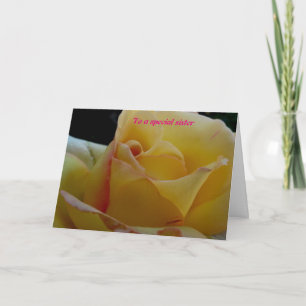 Aan een speciale zuster bedankkaart