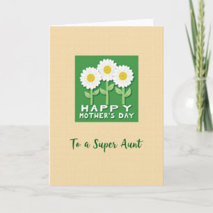 Aan een super tante dag ontwerpkaart kaart
