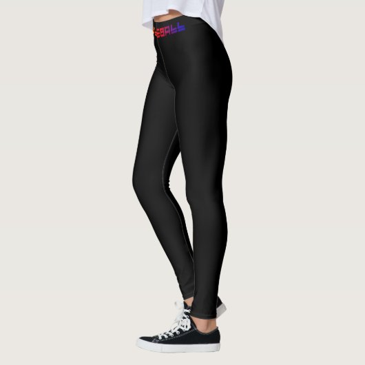 😍 Aan één zijde Geweldige Pickleball zwart Leggings (Links)