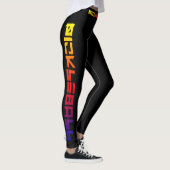 😍 Aan één zijde Geweldige Pickleball zwart Leggings (Rechts)