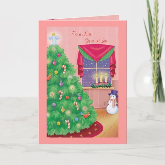 Aan een Zuster van Nice in Wet Feestdagen Kaart (Voorkant)