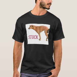 Aan elkaar vastzittende honden Grappig stel Grappi T-shirt