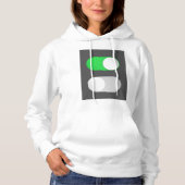 Aan en Uit Vrouwen Hoodie (Voorkant)