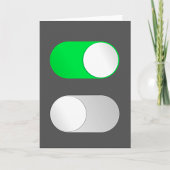 Aan en uit Wenskaarten Kaart