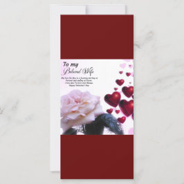 Aan geliefde vrouw, gelukkige Valentijnsdag