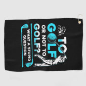 Aan Golf of niet aan Golf Golfhanddoek (Horizontaal)