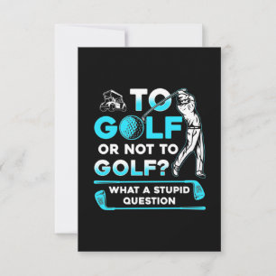 Aan Golf of niet aan Golf RSVP Kaartje