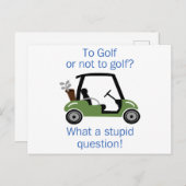 Aan Golf of niet Briefkaart (Voorkant / Achterkant)