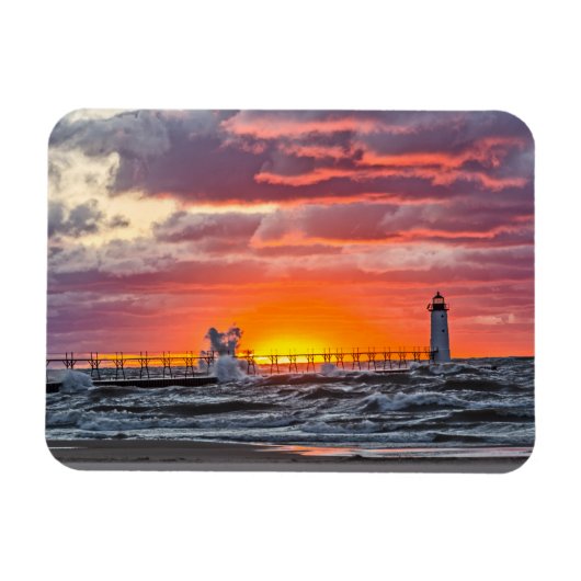 Aan het begin van de zonsondergang magneet (Horizontaal)