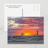 Aan het begin van het Zonnevaste Briefkaart (Voorkant / Achterkant)