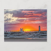 Aan het begin van het Zonnevaste Briefkaart (Voorkant)