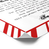 Aan het bureau van Santa Claus Telegram Santa Lett Poster (Hoek)