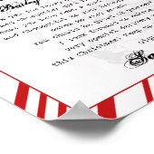 Aan het bureau van Santa Claus Telegram Santa Lett Poster (Hoek)