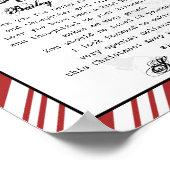 Aan het bureau van Santa Claus Telegram Santa Lett Poster (Hoek)