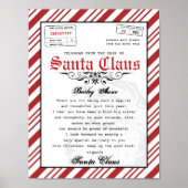 Aan het bureau van Santa Claus Telegram Santa Lett Poster (Voorkant)