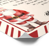 Aan het bureau van Santa Claus Telegram Santa Lett Poster (Hoek)