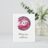 Aan het denken aan jou feestdagenkaart (Staand voorkant)