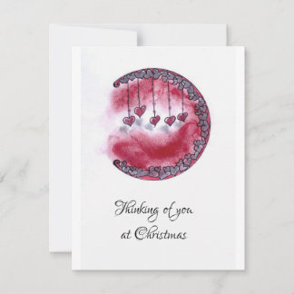 Aan het denken aan jou feestdagenkaart