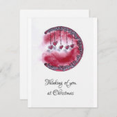 Aan het denken aan jou feestdagenkaart (Voorkant / Achterkant)