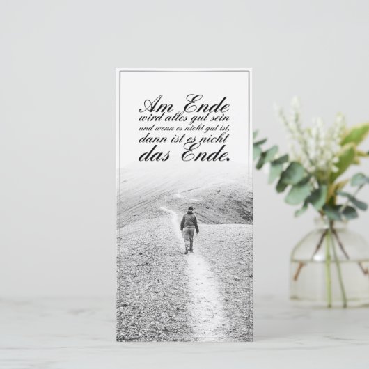 Aan het einde komt alles goed (Staand voorkant)