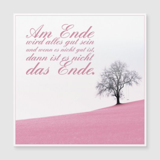 Aan het einde komt alles goed (Voorkant)