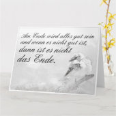 Aan het einde komt alles goed kaart (Gele Bloem)