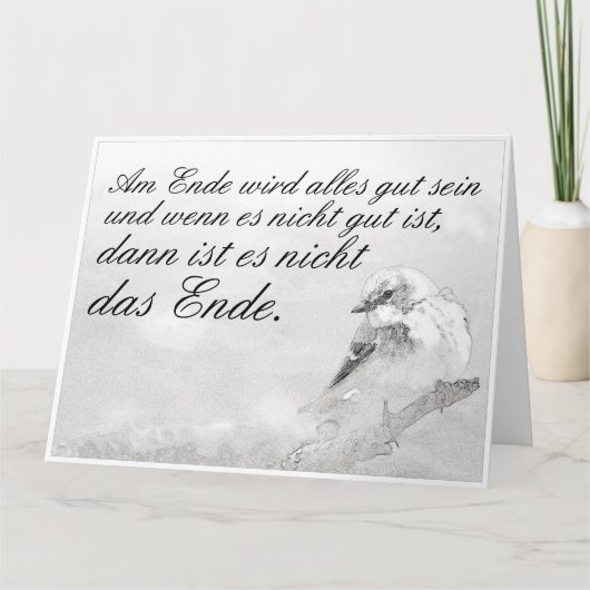 Aan het einde komt alles goed kaart (Voorkant)