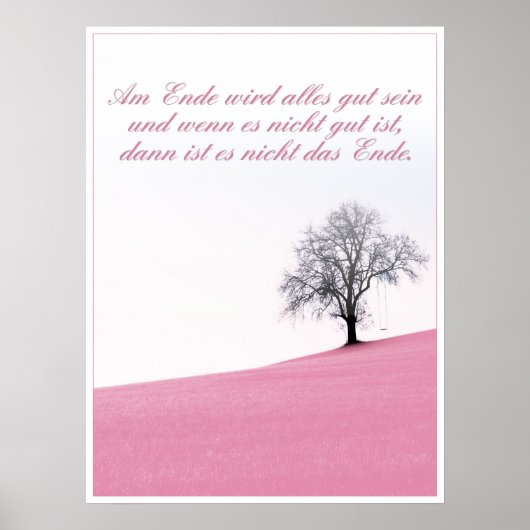 Aan het einde komt alles goed poster (Voorkant)