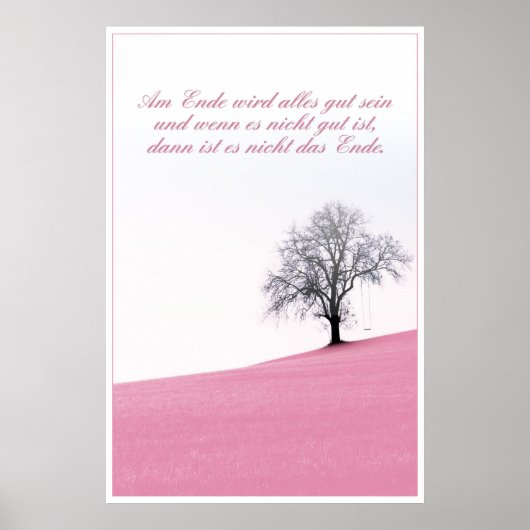 Aan het einde komt alles goed poster (Voorkant)