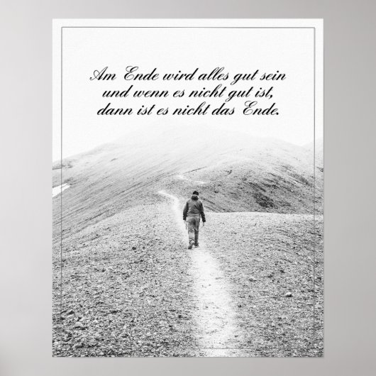Aan het einde komt alles goed poster (Voorkant)
