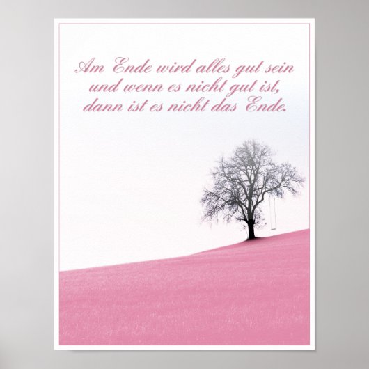 Aan het einde komt alles goed poster (Voorkant)
