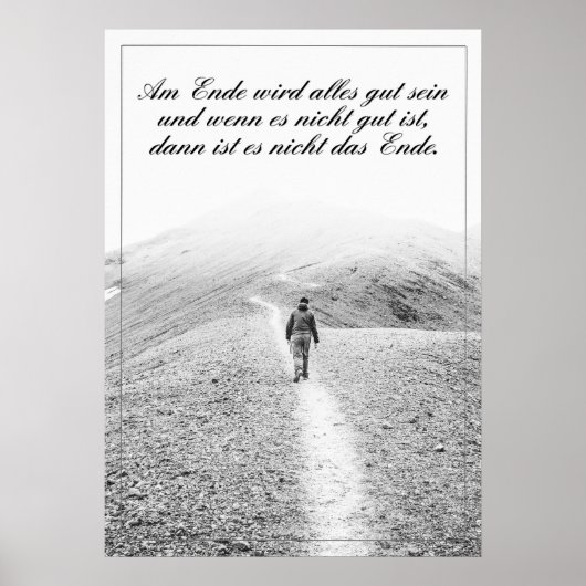 Aan het einde komt alles goed poster (Voorkant)