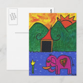 aan het einde van de dag Briefkaart (Voorkant / Achterkant)