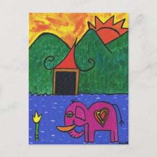 aan het einde van de dag Briefkaart