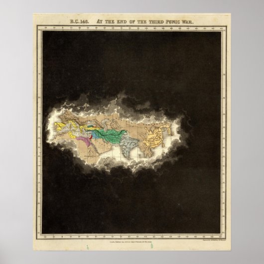 Aan het einde van de derde Punische Oorlog 146 BC Poster (Voorkant)