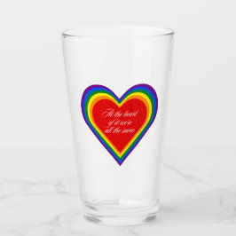 Aan het hart — we zijn hetzelfde. glas