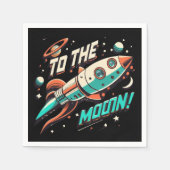 aan het maanraketschip servet (Voorkant)