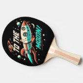  aan het maanraketschip tafeltennisbatje (Zijkant)