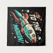 aan het maanraketschip wandkleed (Voorkant (horizontaal))