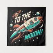 aan het maanraketschip wandkleed (Voorkant)