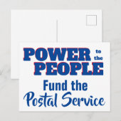 Aan het People Fund Post Kantoor verleende bevoegd Briefkaart (Voorkant / Achterkant)