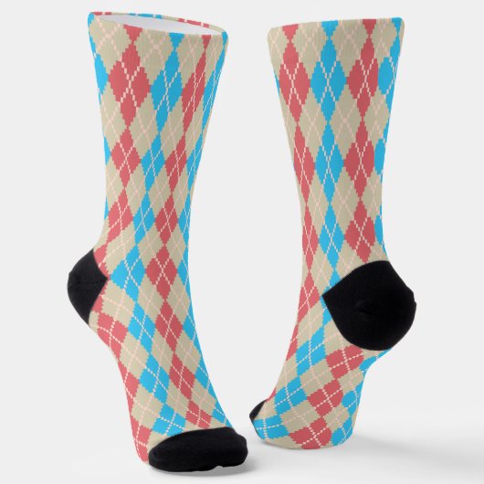 Aan het strand Argyle Sokken (Gebogen)