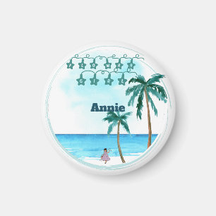 Aan het strand Belle bruiloft ontwerp Magneet