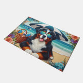 Aan het strand Berner Bliss: Koele Hond met Zonneb Deurmat (Schuin)
