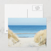 aan het strand briefkaart (Voorkant / Achterkant)